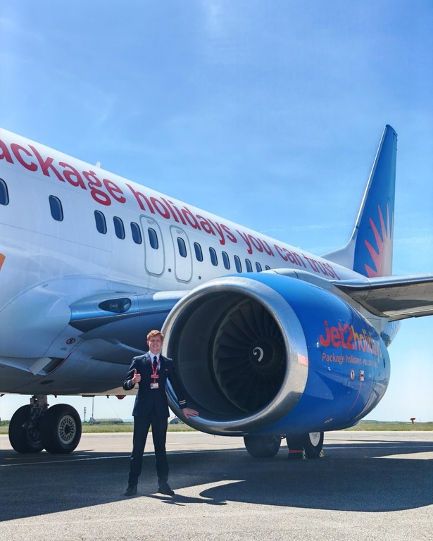Freddie, EFT graduate now flying with Jet2